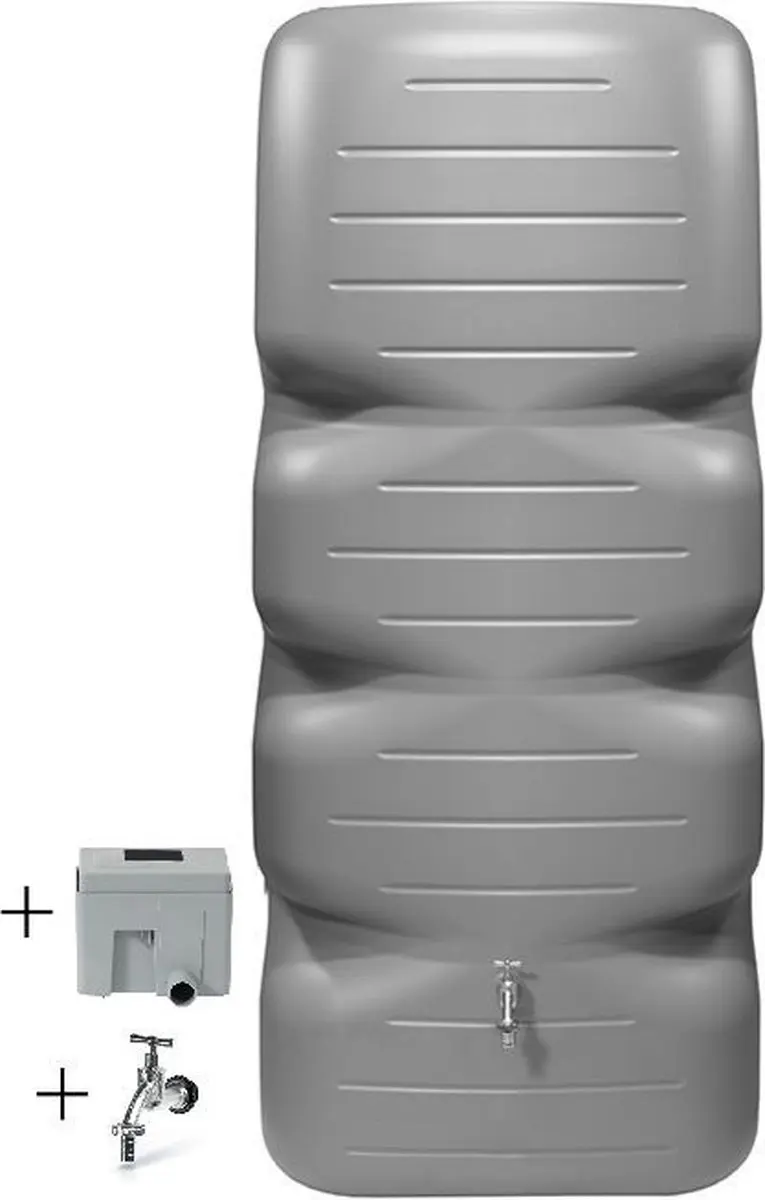 Graf regenton Cubus 1000 L grijs