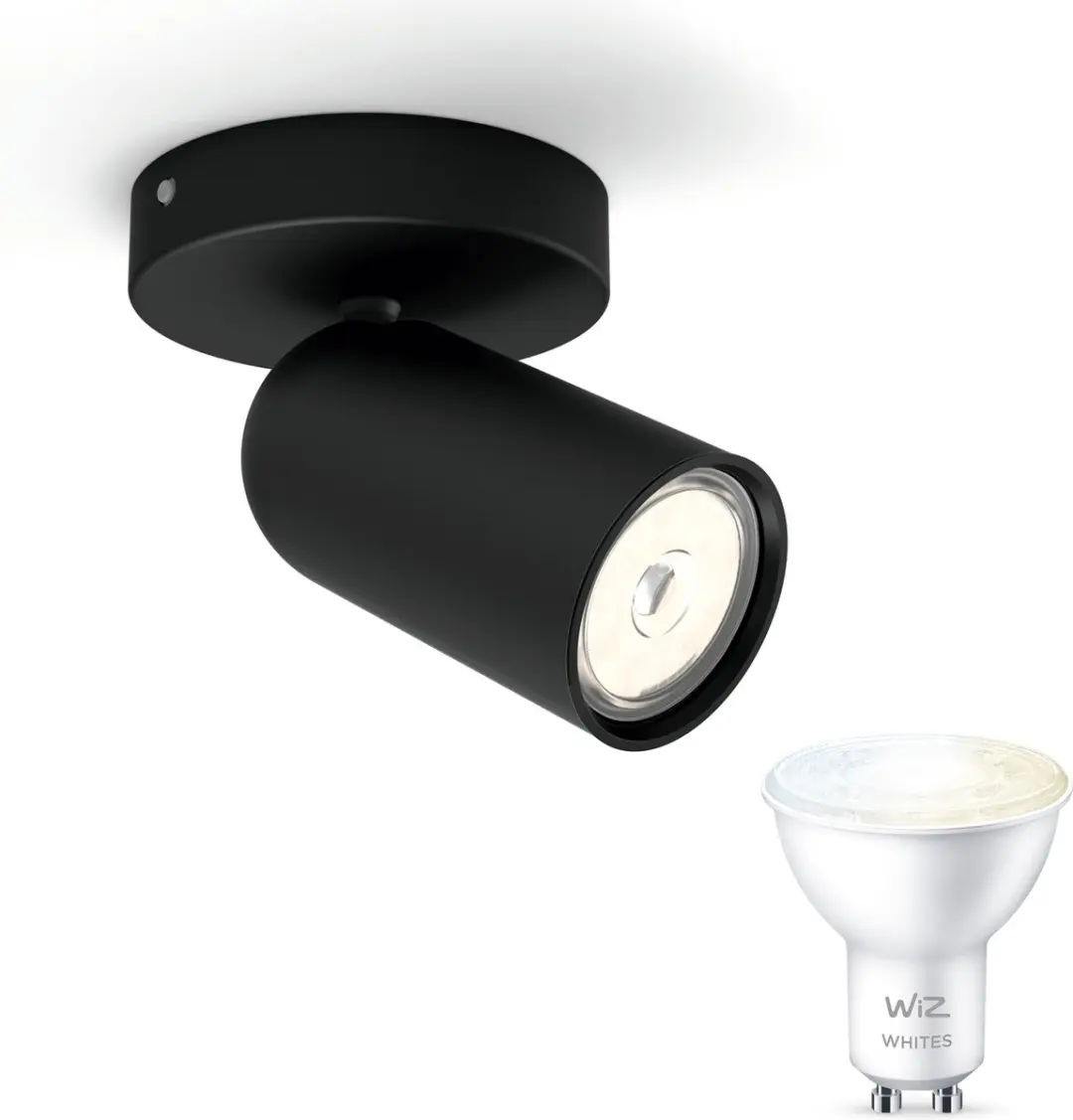 WiZ Pongee Opbouwspot (Zwart)