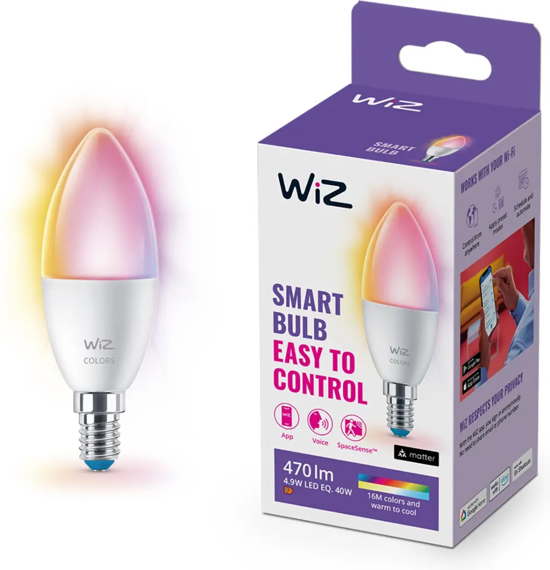 WiZ Kaarslamp E14 Wi-Fi RGBW