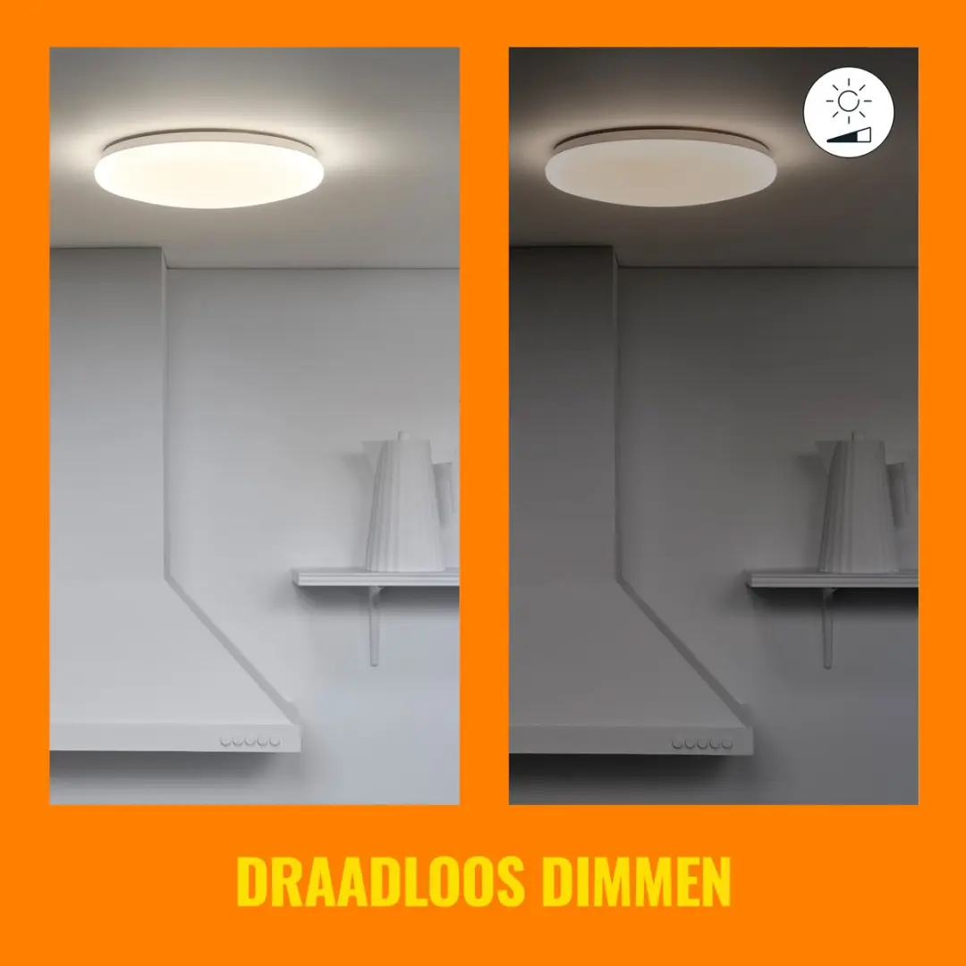 WiZ Adria Plafondlamp 17W - Koelwit Licht - Wit - afbeelding 6 van 6