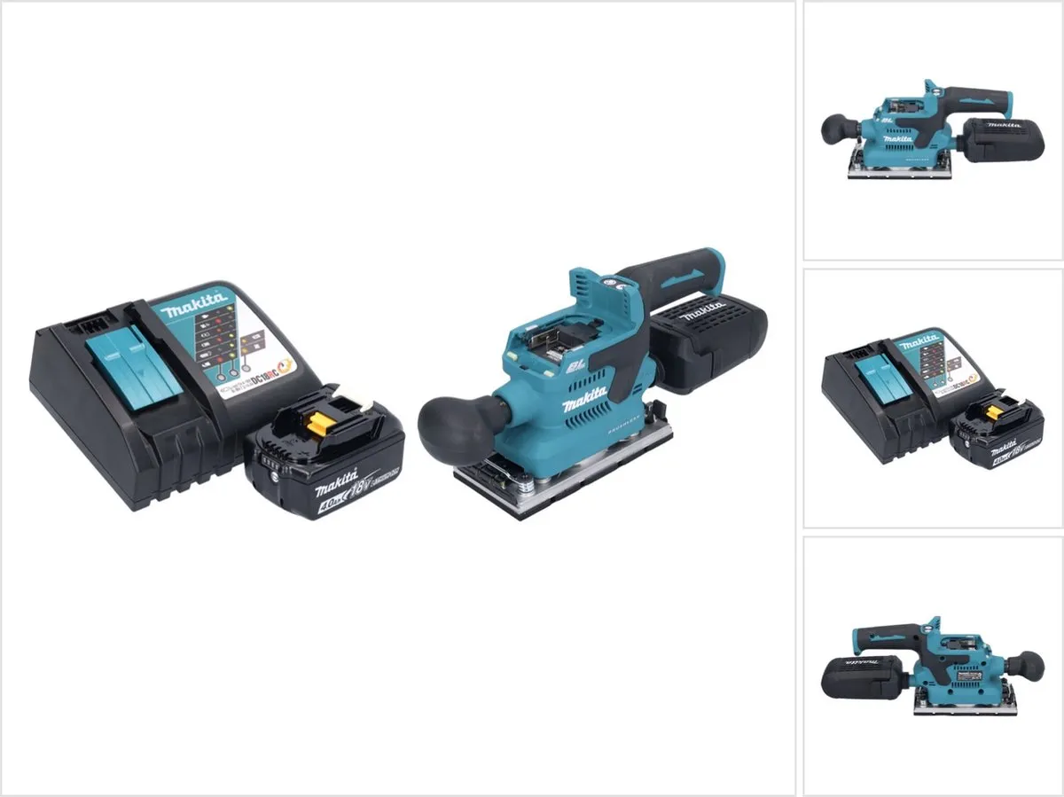 Makita DBO 382 RM1 Accu-Excentrische Schuurmachine 18V