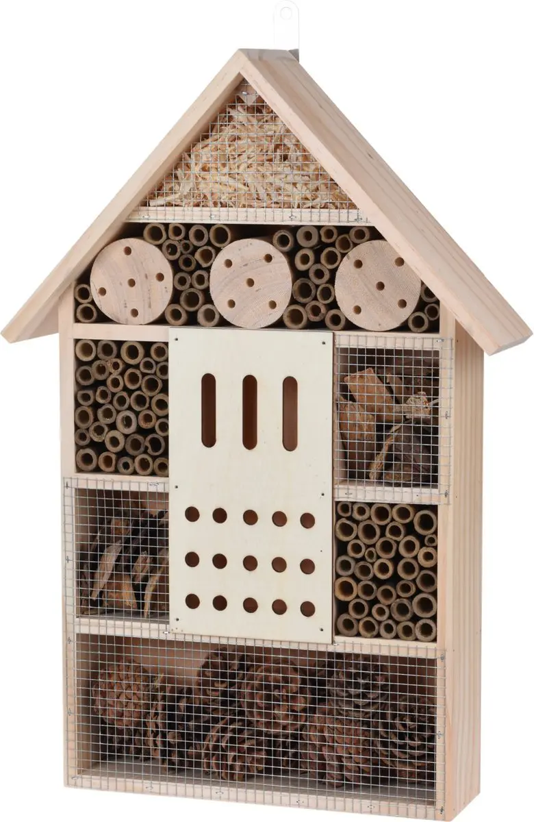 Groot vlinderhuis/bijenhuis/wespenhotel voor insecten 51 cm