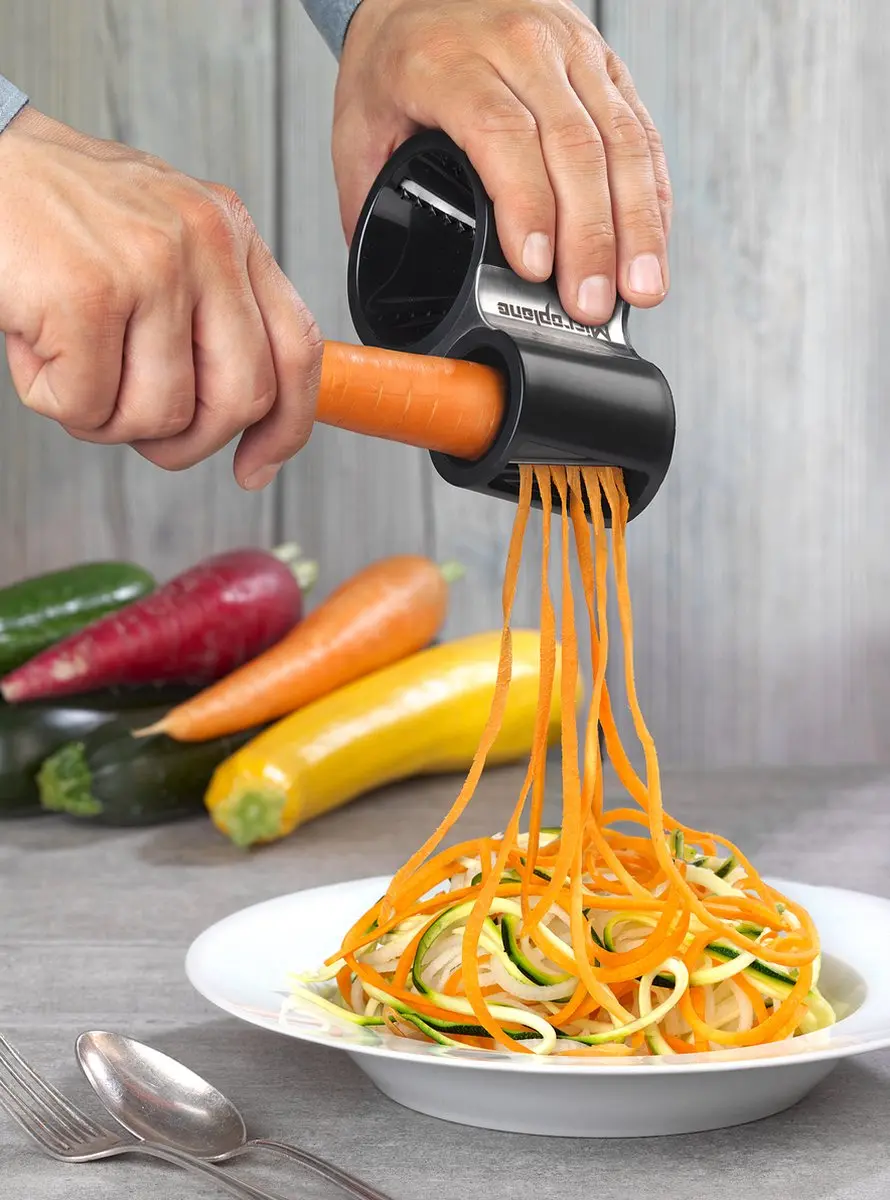 Microplane 48000 Spiraalsnijder RVS - Zwart - afbeelding 2 van 6