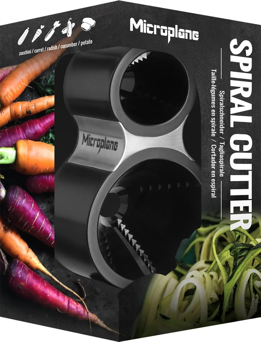 Microplane 48000 Spiraalsnijder RVS - Zwart - afbeelding 4 van 6