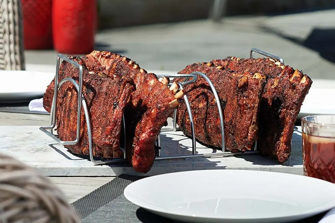 Napoleon Sparerib- en Braadstukhouder - RVS - afbeelding 2 van 5
