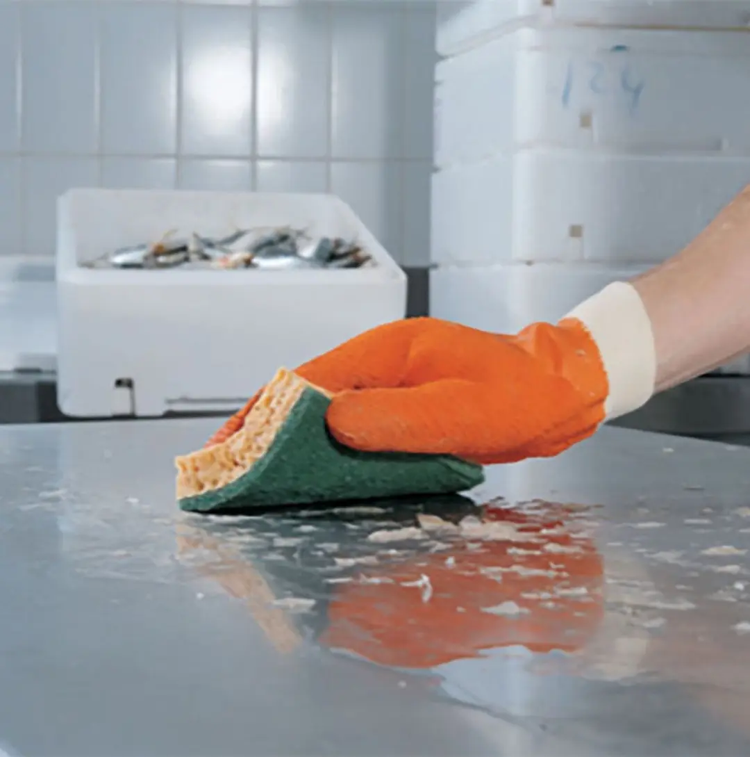 SPONTEX Schuurspons - Groen, geel - 10 stuks - afbeelding 2 van 4