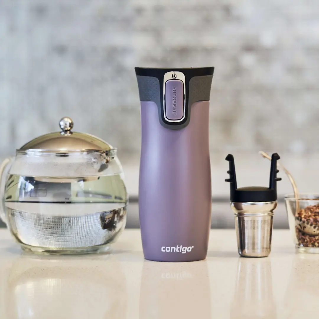 Contigo West Loop Autoseal Thermosbeker 470ml - Paars - afbeelding 2 van 6