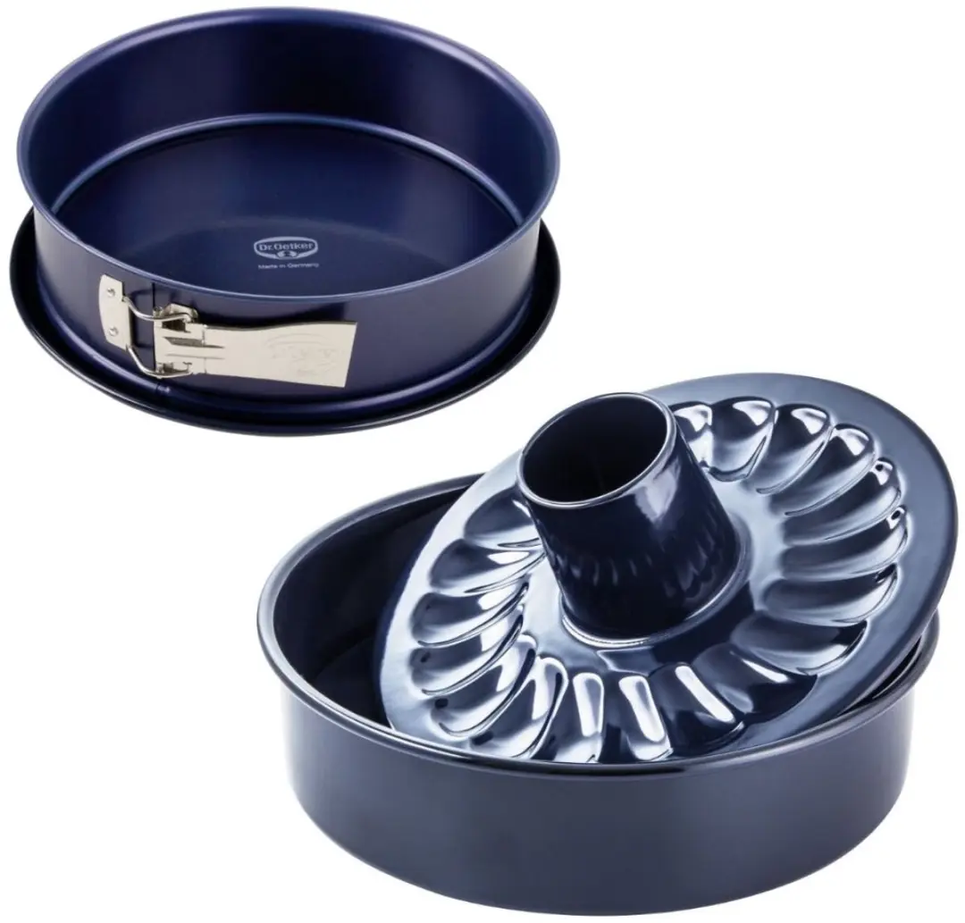 Scharniervorm 26 cm en savarinvorm met uitneembare bodem 28 cm Dr. Oetker Back L