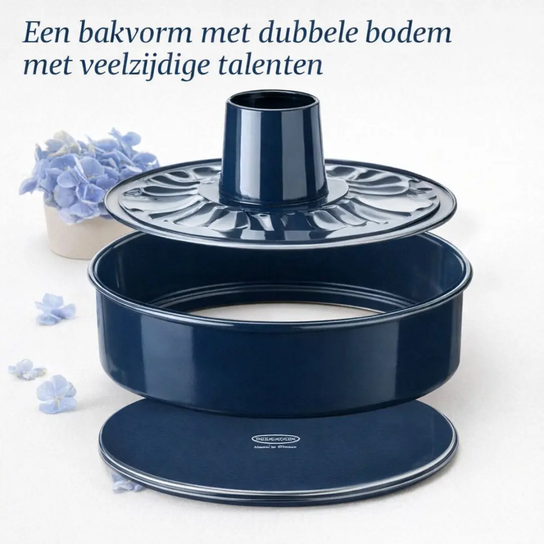 Set van 2 Bakvormen voor taart en savarin met dubbele bodem 26 cm Dr. Oetker Bac