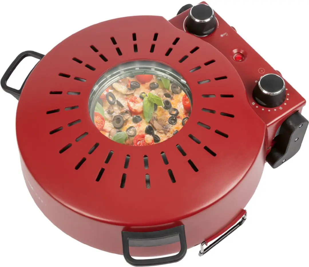 Clatronic PM3787 Pizzamaker - 1200W - Rood - afbeelding 2 van 6
