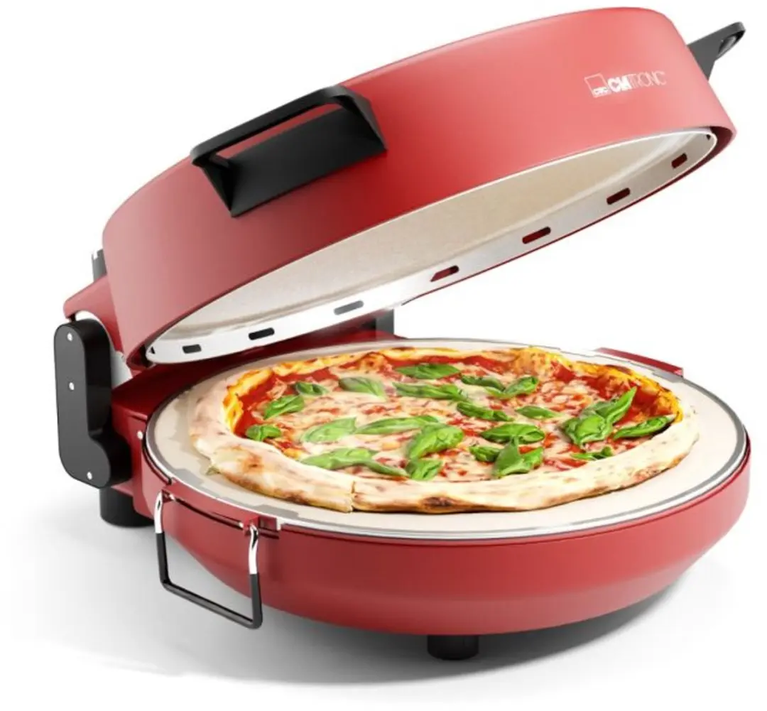 Clatronic PM3787 Pizzamaker - 1200W - Rood - afbeelding 6 van 6