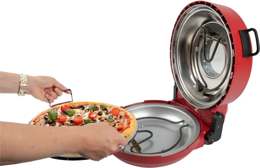 Clatronic PM3787 Pizzamaker - 1200W - Rood - afbeelding 4 van 6