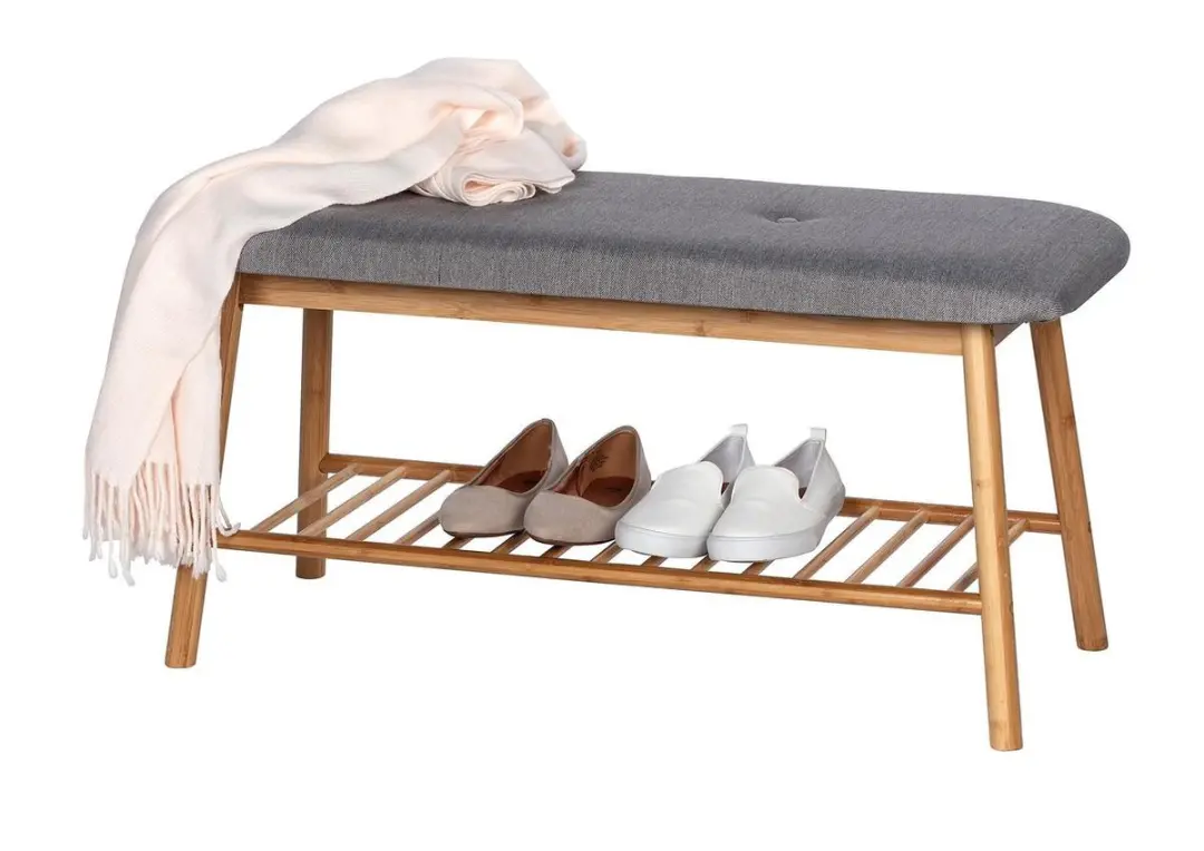 Wenko Schoenbank 90x34x45cm - Wit - afbeelding 2 van 3