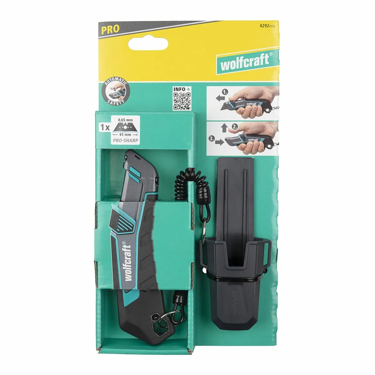 Wolfcraft Trapeziummes PRO SAFETY 4292000 - Zwart