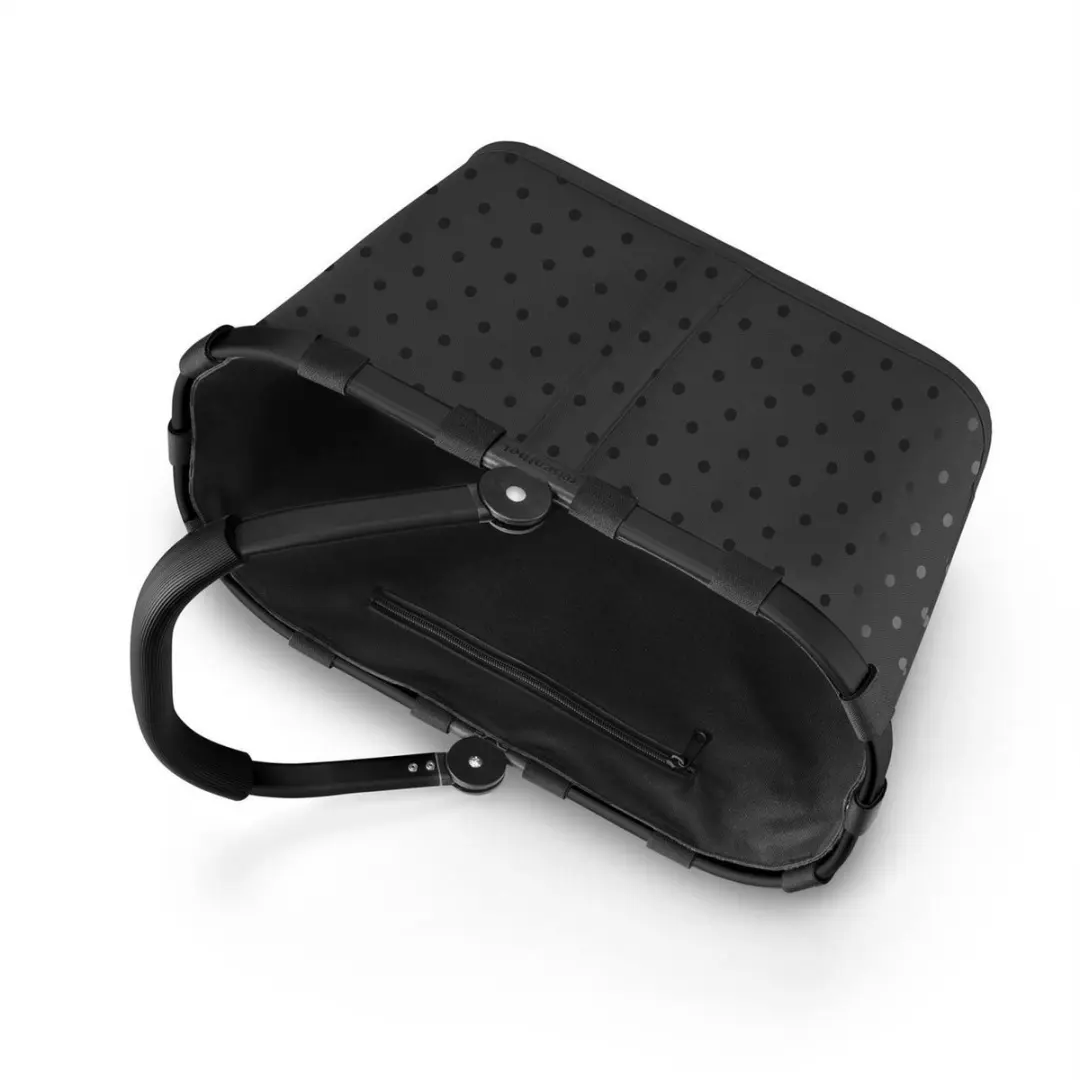 Reisenthel Carrybag Boodschappentas 22L - Glossy Dots Zwart - afbeelding 6 van 6