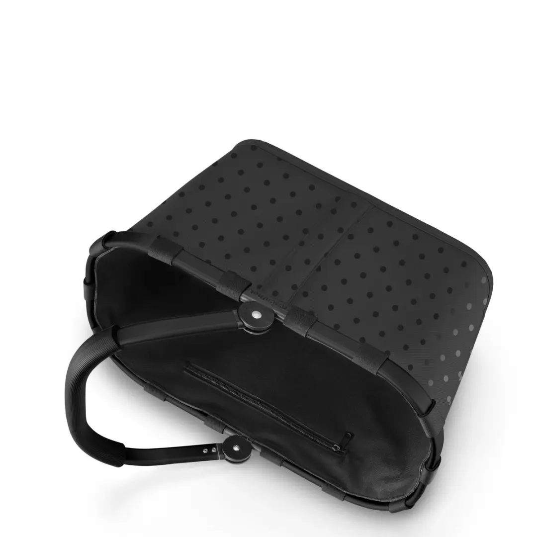 Reisenthel Carrybag Boodschappentas 22L - Glossy Dots Zwart - afbeelding 4 van 6