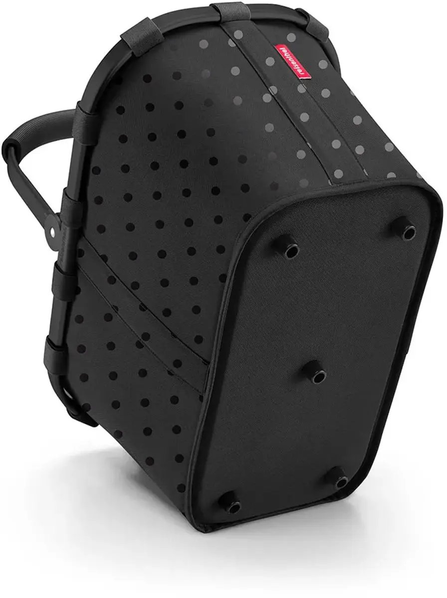 Reisenthel Carrybag Boodschappentas 22L - Glossy Dots Zwart - afbeelding 2 van 6