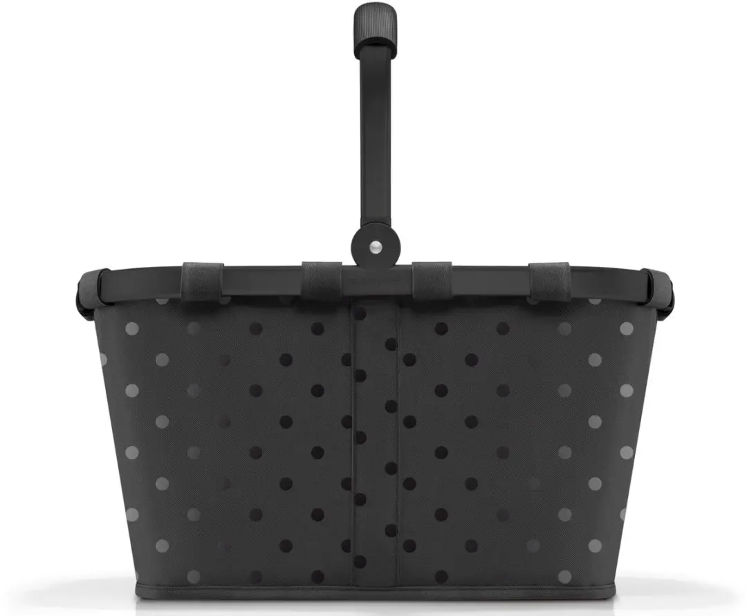 Reisenthel Carrybag Boodschappentas 22L - Glossy Dots Zwart - afbeelding 5 van 6