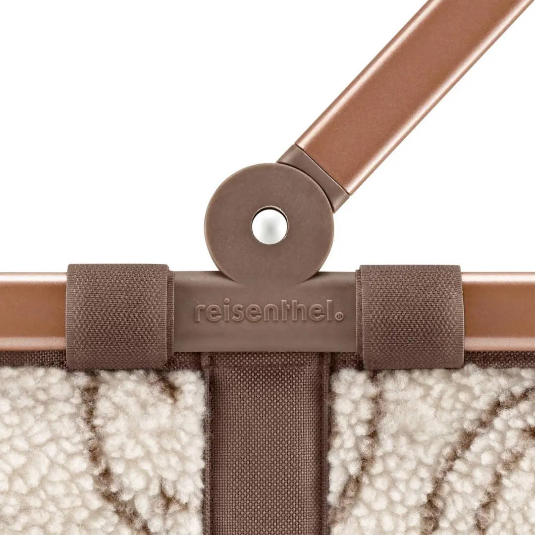 Reisenthel Carrybag XS Boodschappenmand 22L - Smiley Teddy Chocolate Beige - afbeelding 2 van 6