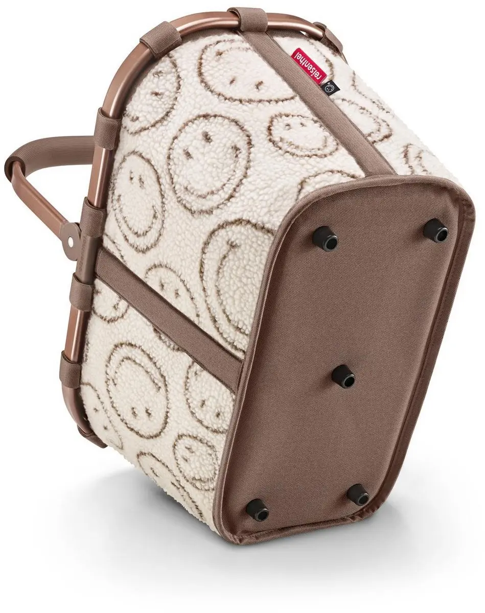 Reisenthel Carrybag XS Boodschappenmand 22L - Smiley Teddy Chocolate Beige - afbeelding 3 van 6