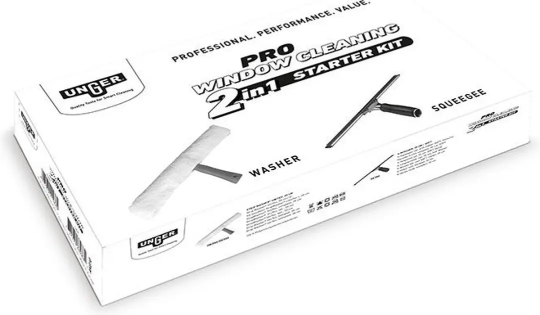 Unger PRO Ruitenreiniger Starterset 2-in-1 AKG10 - 35cm - afbeelding 3 van 5