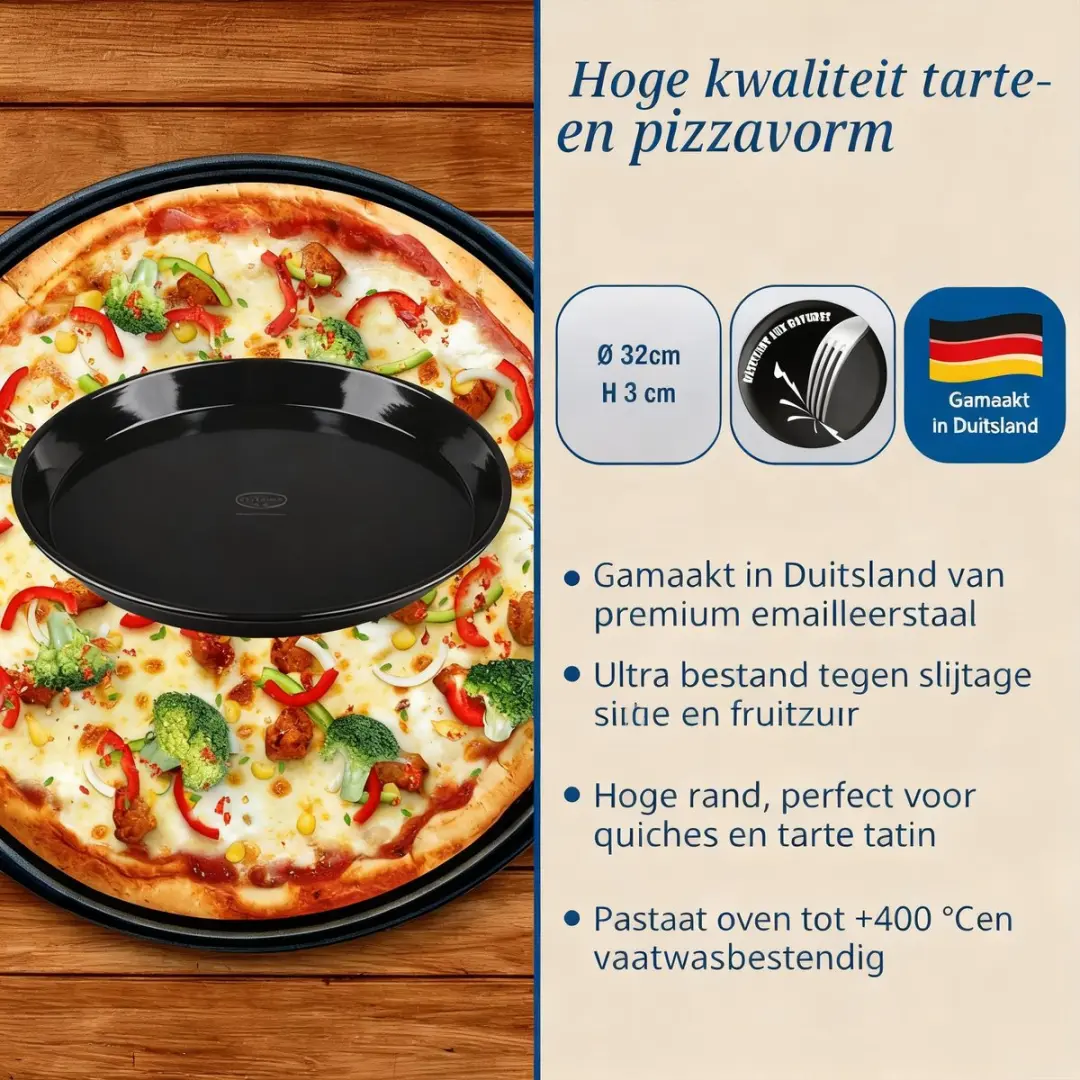 Ovenschaal voor taarten en pizza's 32 cm Dr.Oetker Tradition