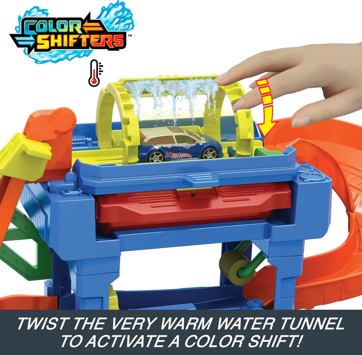 Hot Wheels City Tunnel Twist Car Wash Racebaan HTN80 - Multicolor