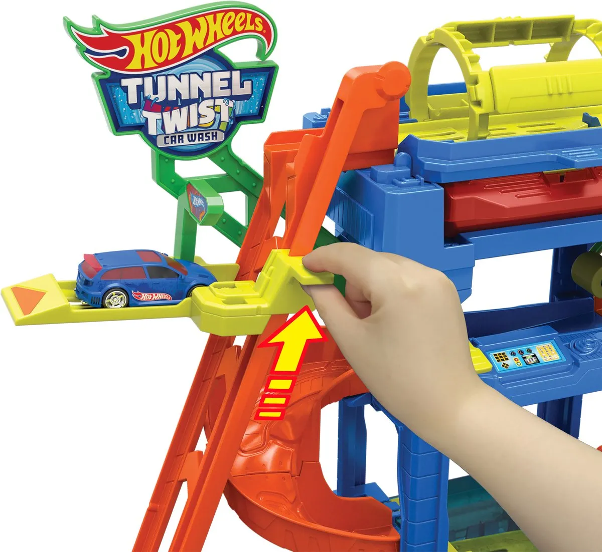 Hot Wheels City Tunnel Twist Car Wash Racebaan HTN80 - Multicolor
