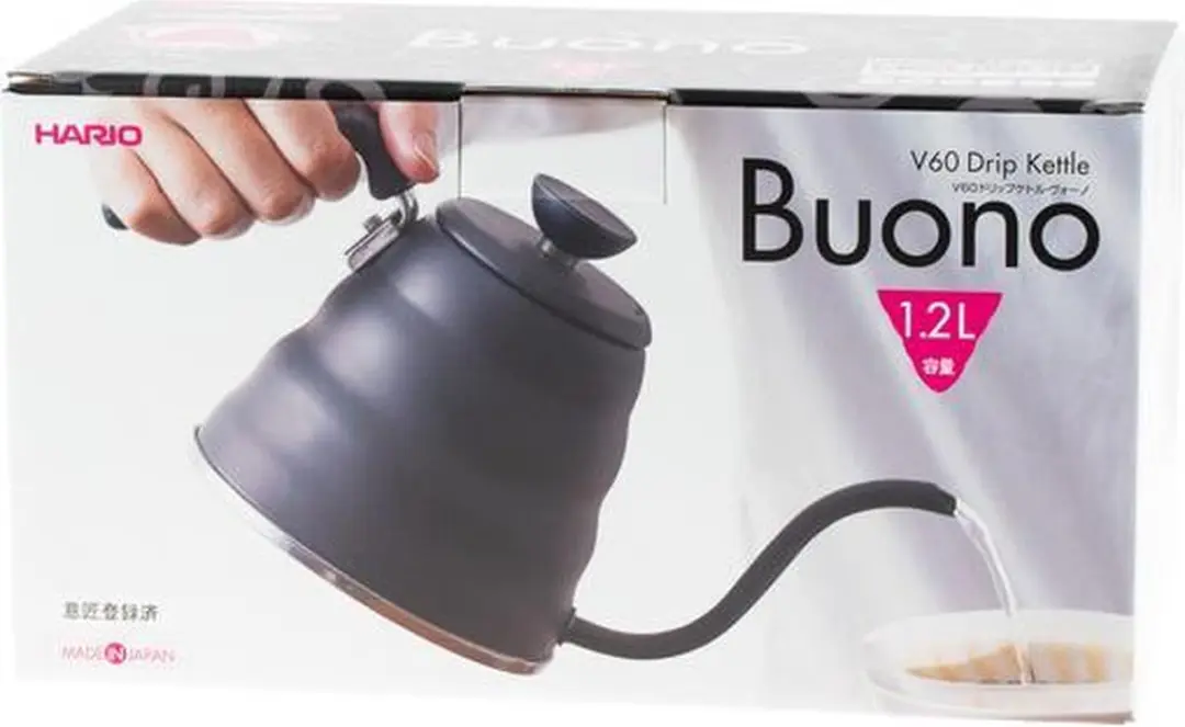 Hario V60 Buono Waterketel 1,2L - Zwart - afbeelding 5 van 6