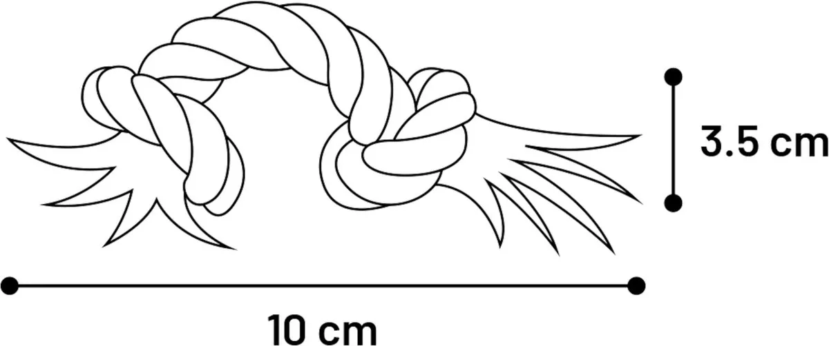 Flamingo Geknoopt Hondenspeelgoed - Assorti - 3 Stuks