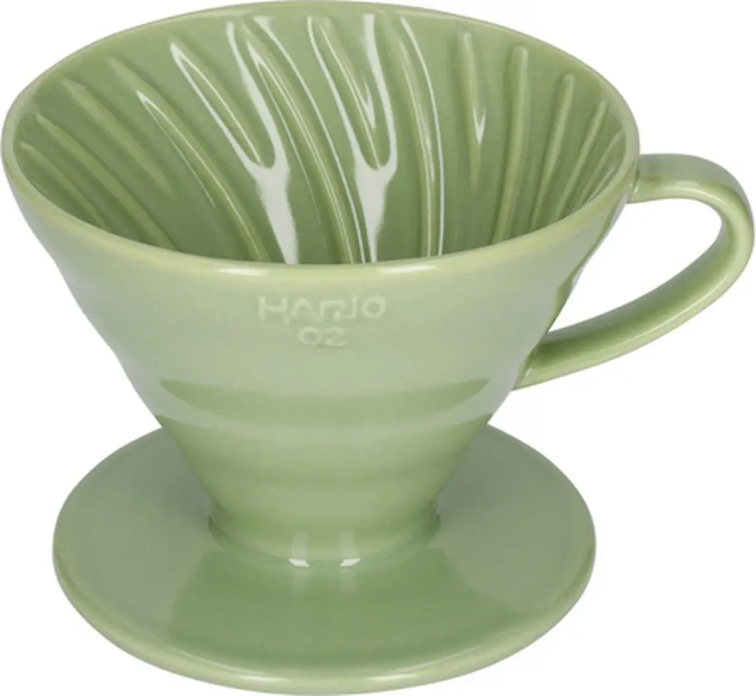 Hario V60-02 Keramische Koffiedruppelaar - Smokey Groen - afbeelding 2 van 2