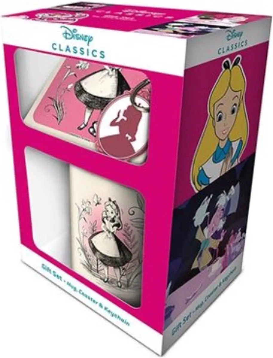 Pyramid Alice in Wonderland Mok, Schotel & Sleutelhanger Set - 320ml - afbeelding 2 van 5