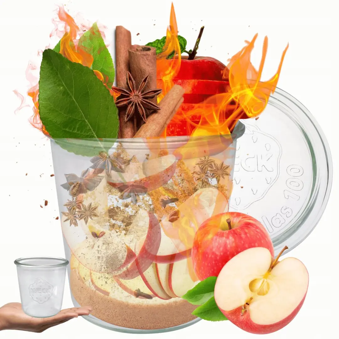 Weck Glazen Pot 580ml met Glazen Deksel