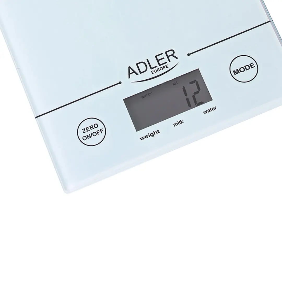 Adler AD 3138w Keukenweegschaal - 5 kg - Wit - afbeelding 6 van 6