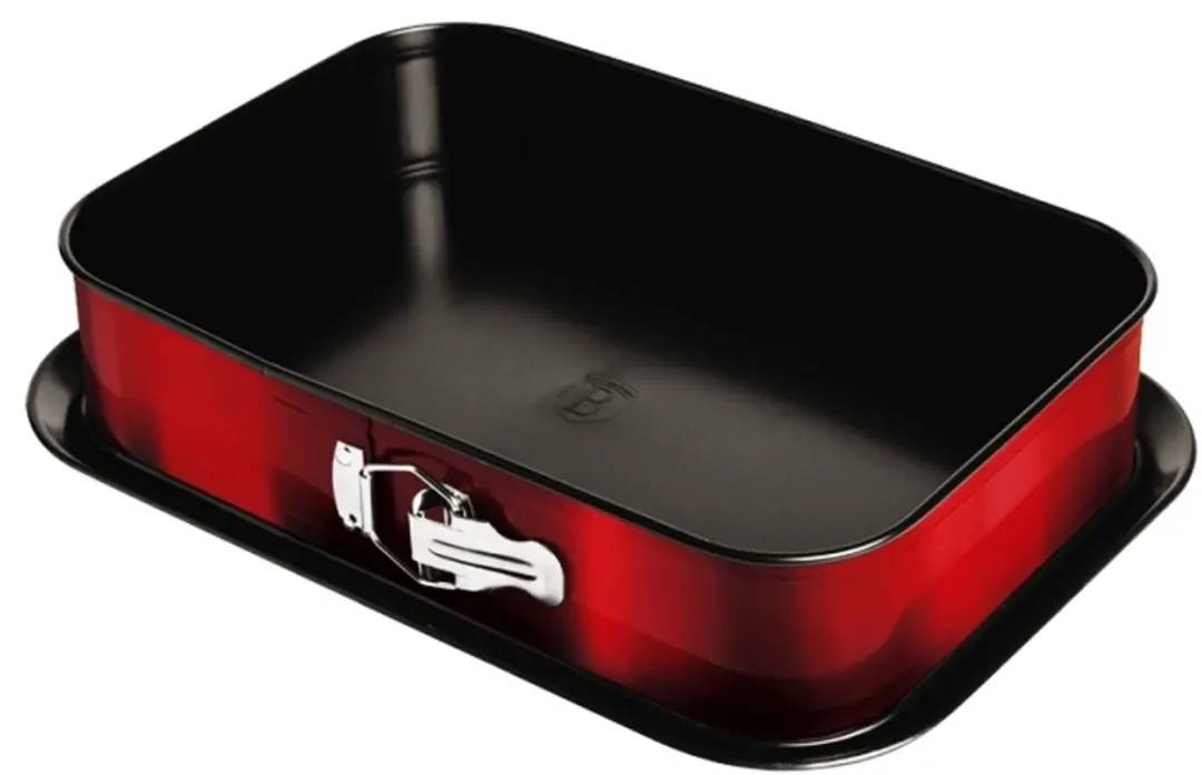 2-in-1 bakvorm met antiaanbaklaag uit de Burgundy Metallic Line, 39 x 27 x 7,5 c