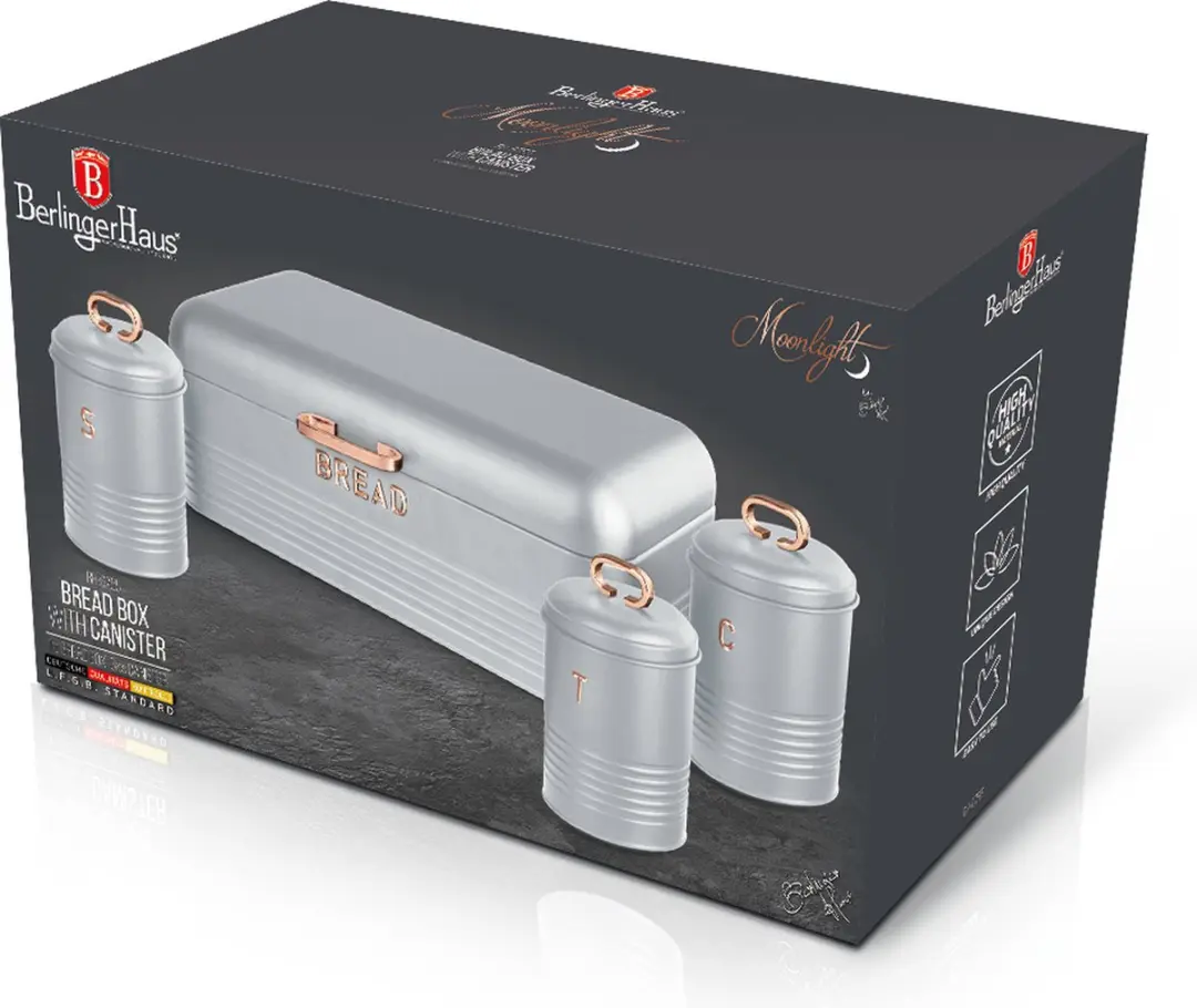 BerlingerHaus Moonlight Collection Broodtrommel 6755 - 4-delig - afbeelding 3 van 3