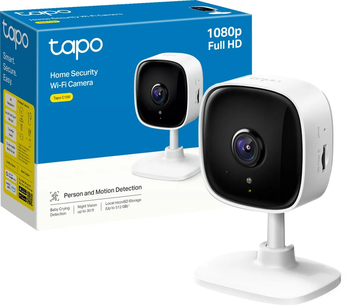TP-Link Tapo C100 Beveiligingscamera - 1080P