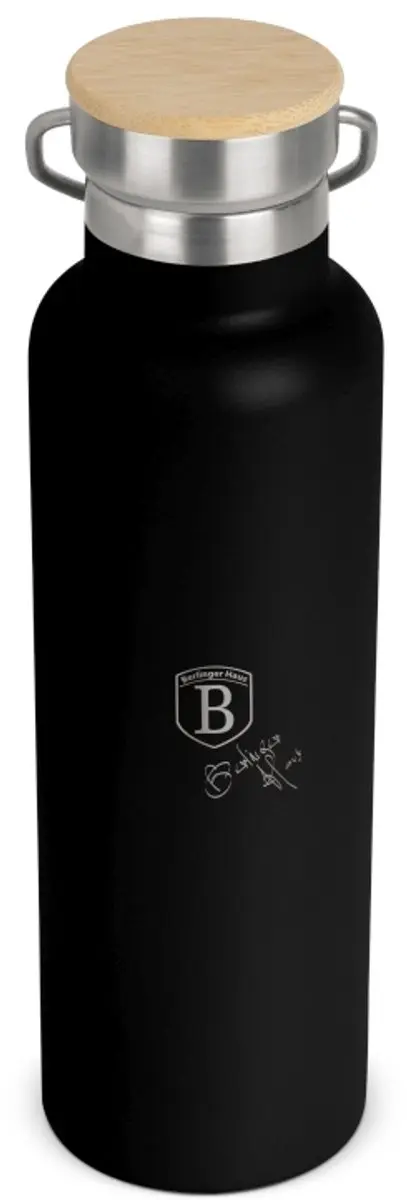 Thermosfles met dubbele wand, roestvrij staal, 0,6 l, Matte Black Collection