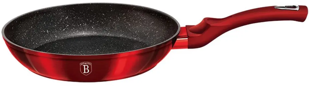 Koekenpan met marmeren coating, 30 cm, Burgundy Metallic Line