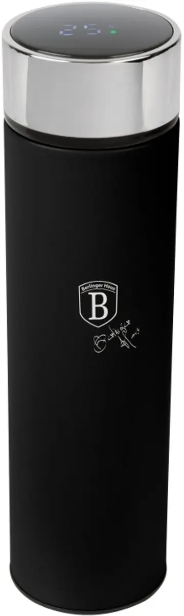 Roestvrijstalen thermosfles met LED-display, 500 ml, Matte Black Collection