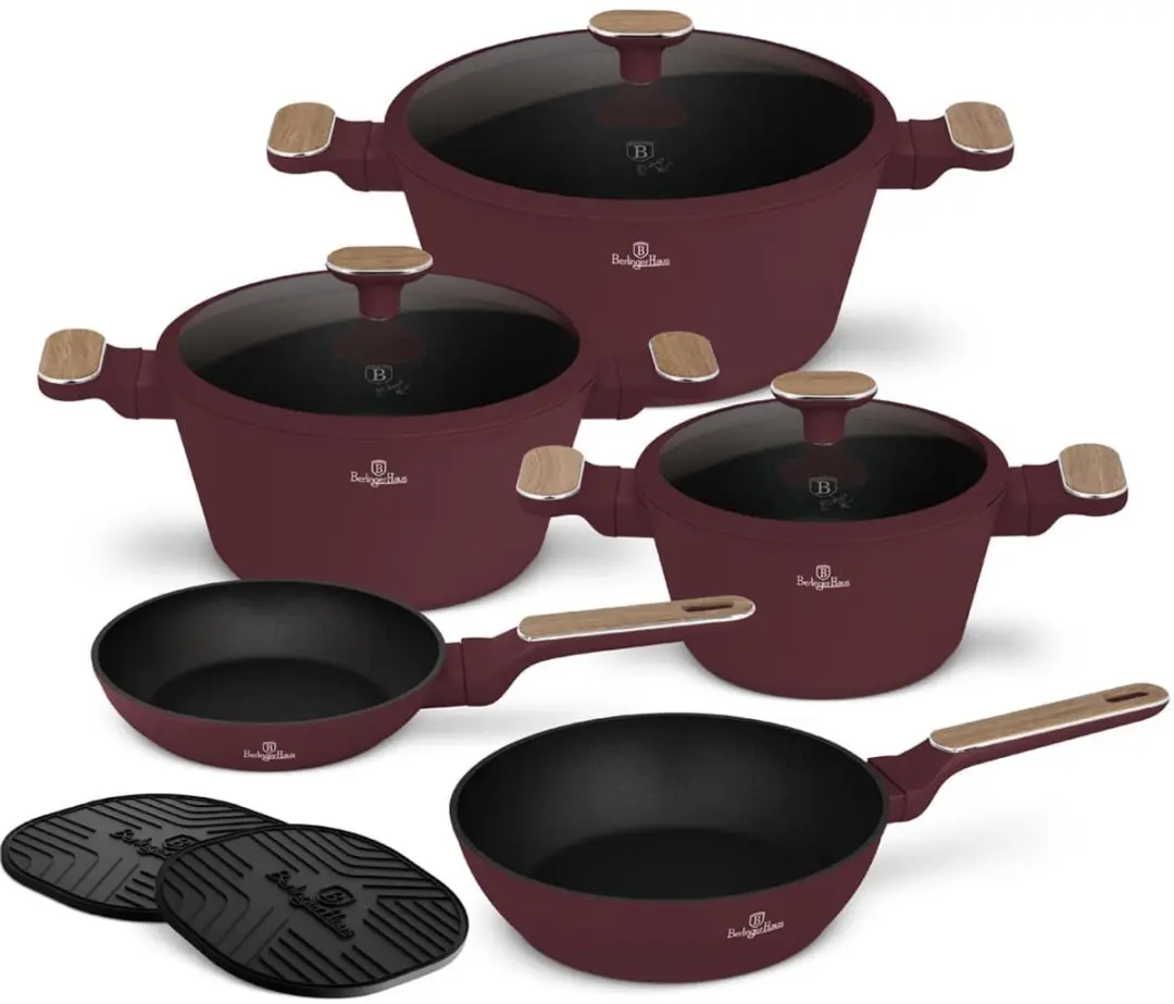 Berlinger Haus Pannenset Nordic Mat Bordeaux 7-Delig
