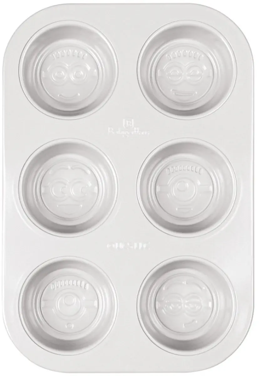 Muffinvorm + spuitzak met titaniumcoating, 6 stuks uit de MIMONI-collectie