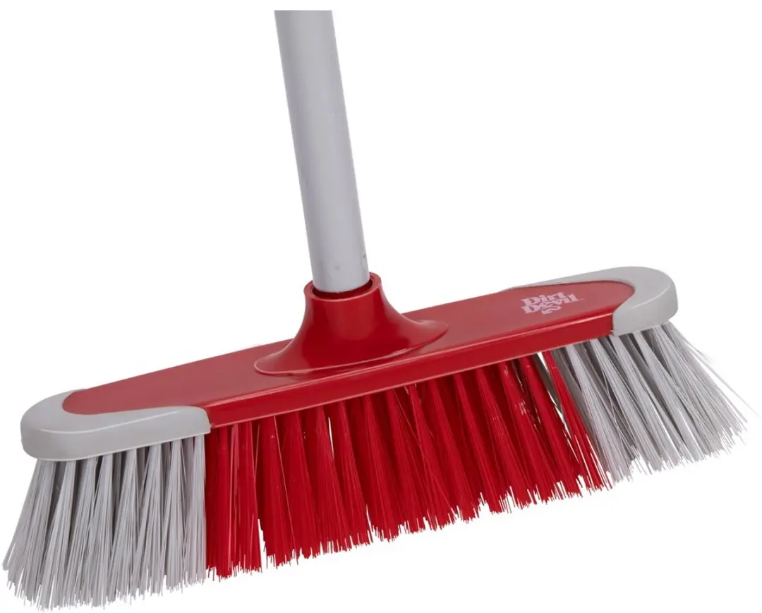 Dirt Devil Schoonmaakset - Bezem, Stoffer en Blik - Rood - afbeelding 2 van 6