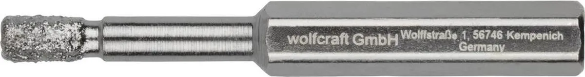 Wolfcraft Tegelboor 6mm - Metaal - Diamant - Zeskantschacht 5991000