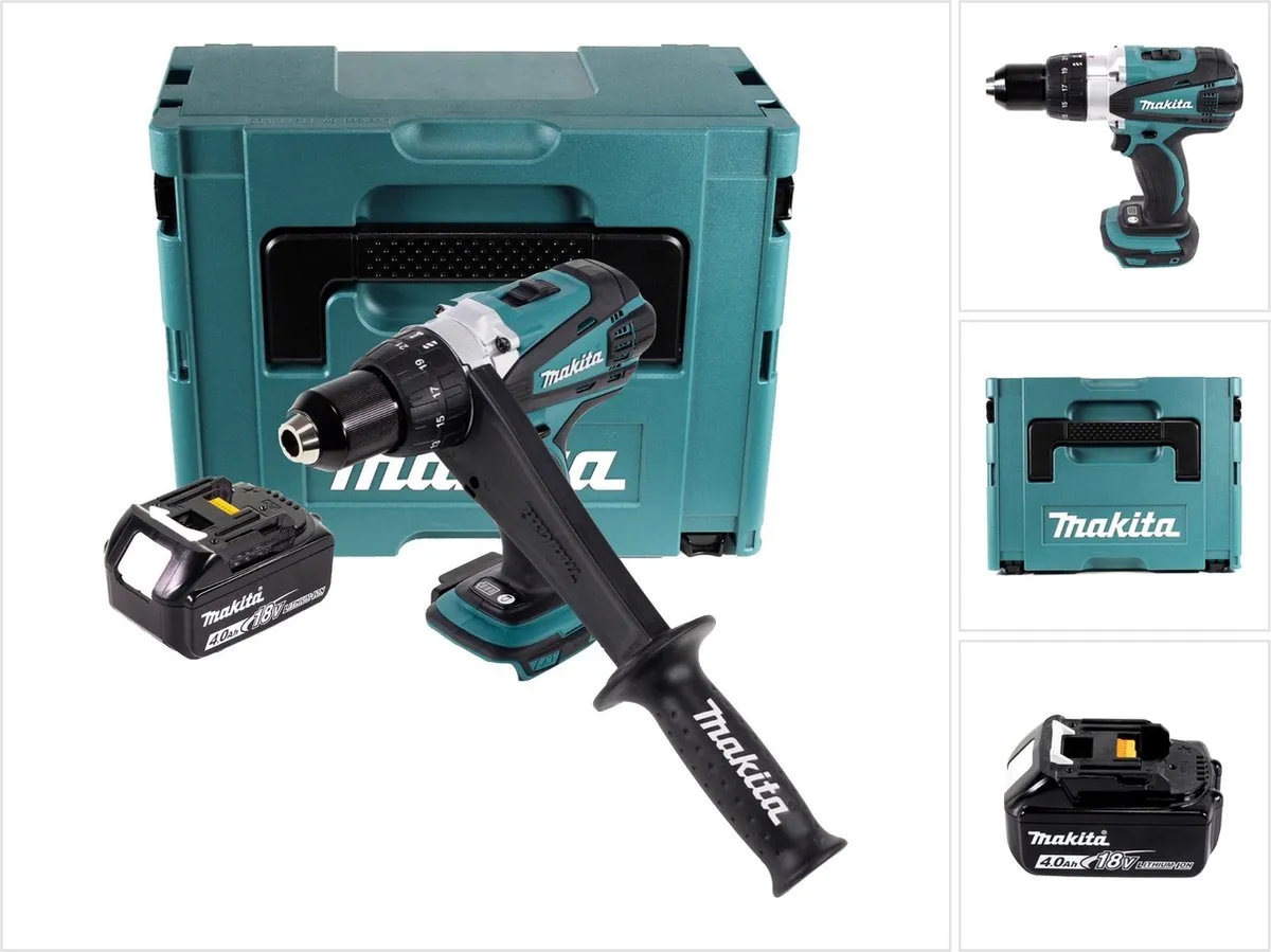 Makita DDF458M1J Accuboormachine 18V 91Nm