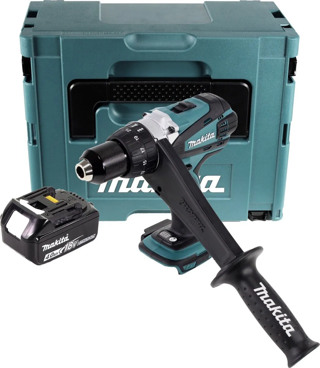 Makita DDF458M1J Accuboormachine 18V 91Nm - 1x 4.0Ah Accu - afbeelding 2 van 5