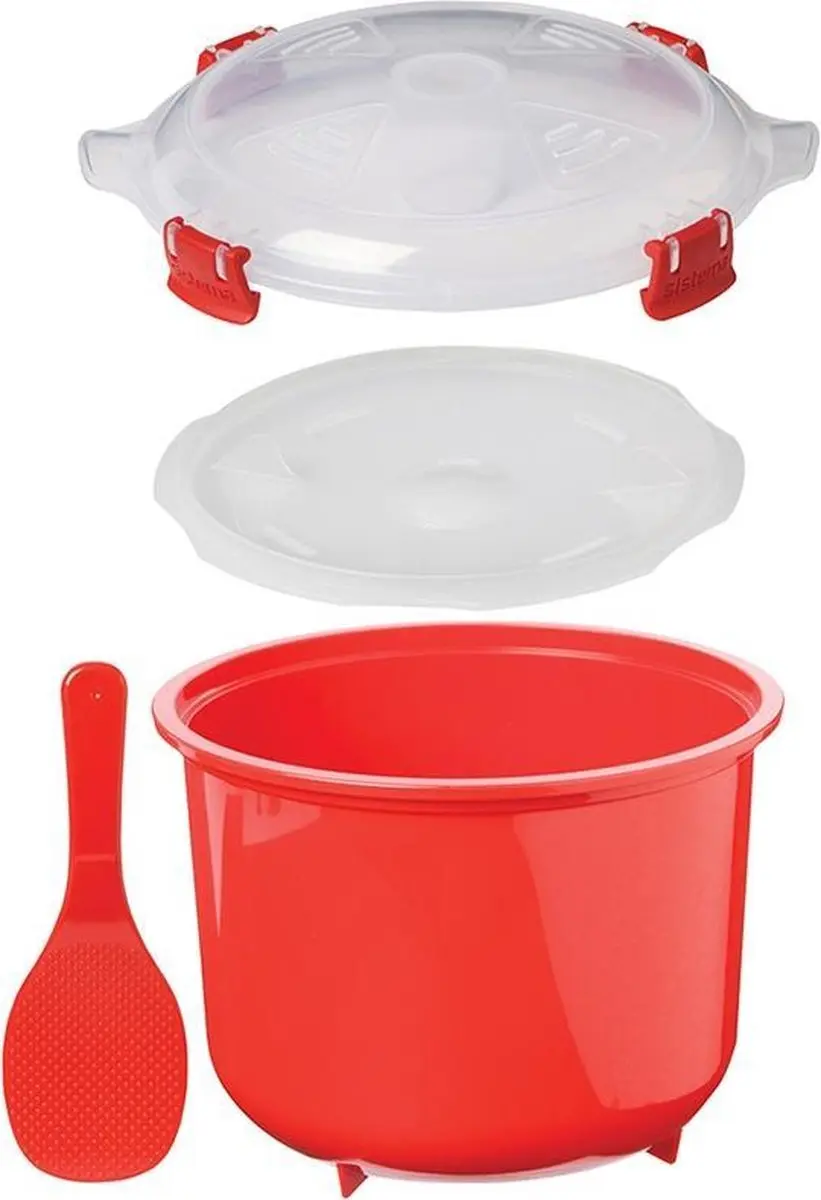Sistema 1110 Magnetronrijstkoker - 2.6L - Rood - afbeelding 3 van 6