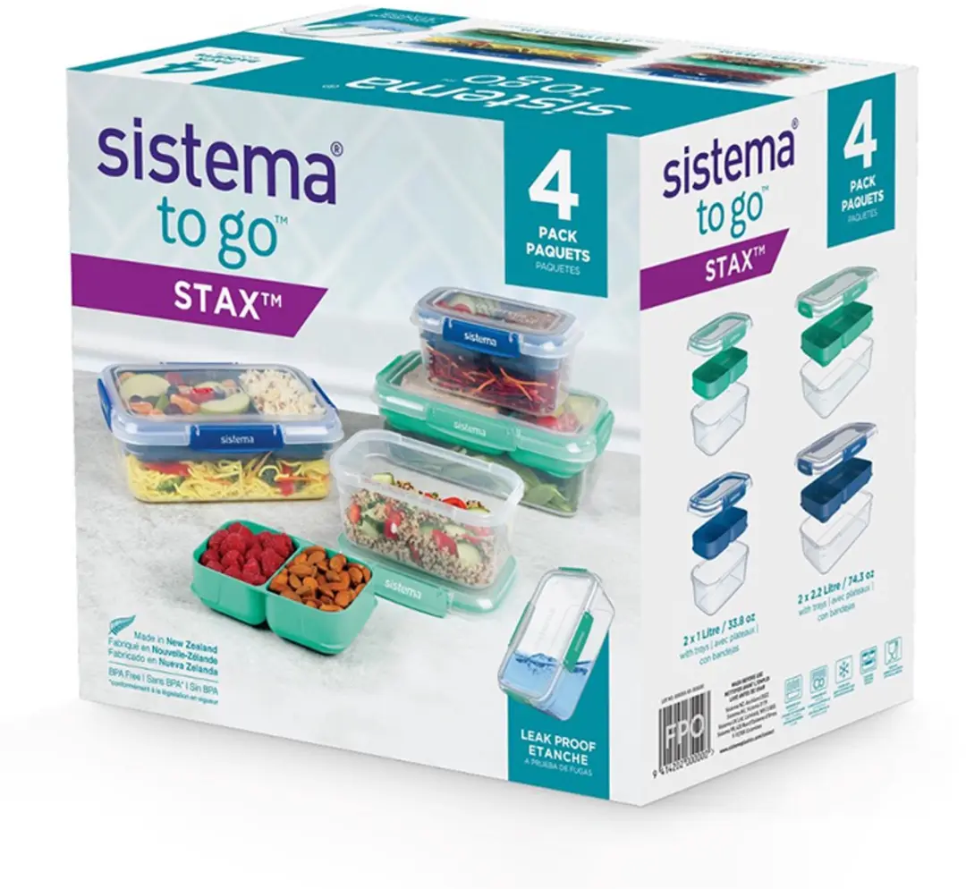 Sistema Stax To Go Lunchbox - 4 Stuks - afbeelding 5 van 5