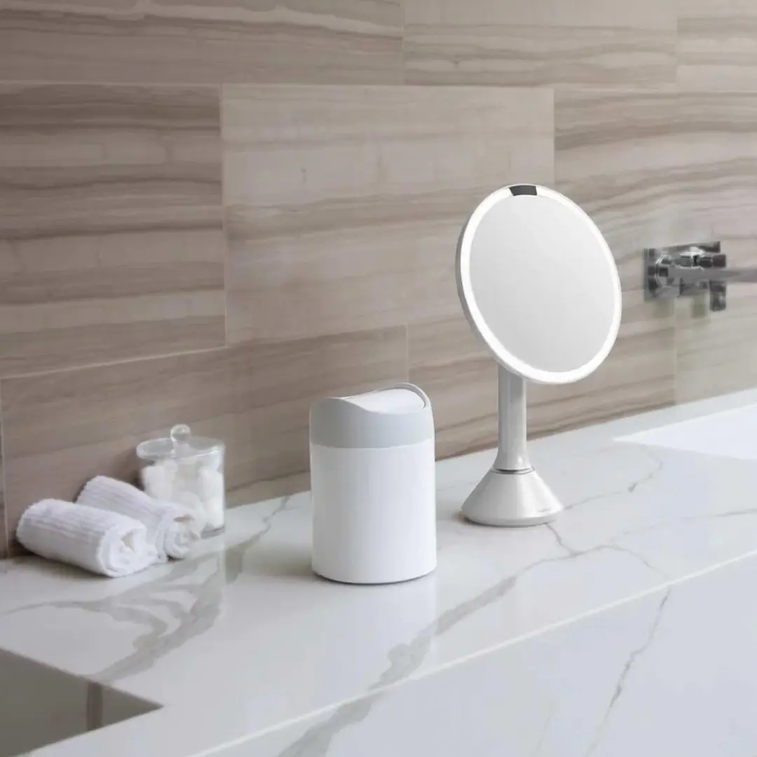 Simplehuman CW2079 Afvalbak - 1,5L - Wit - afbeelding 4 van 5