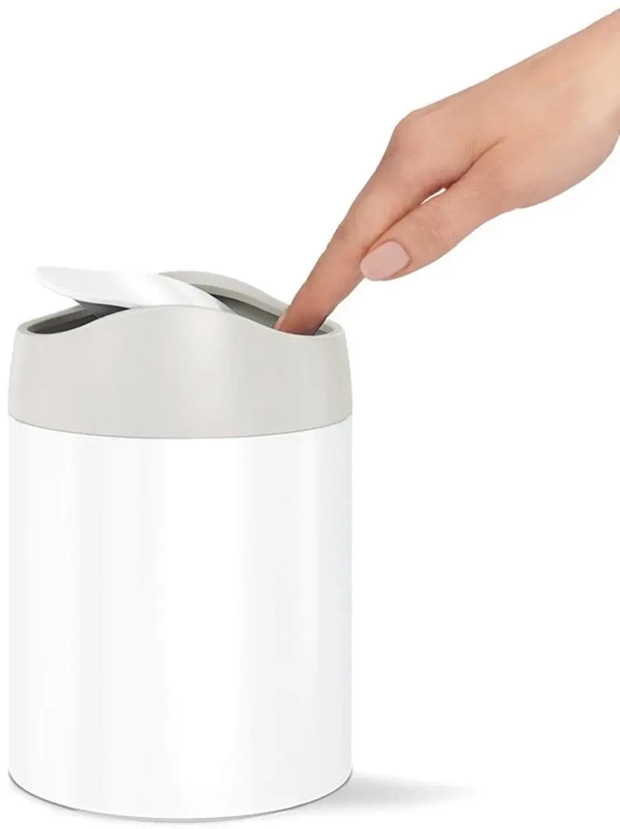 Simplehuman CW2079 Afvalbak - 1,5L - Wit - afbeelding 5 van 5